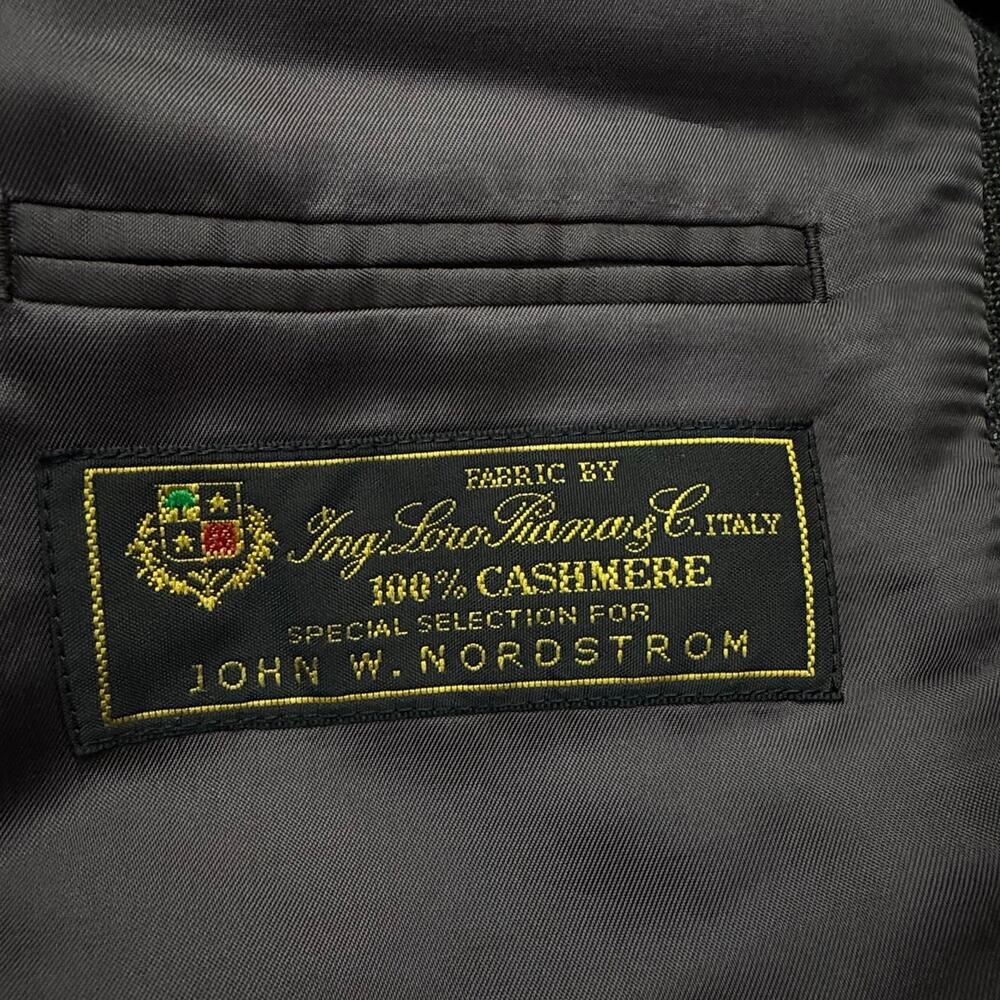 Loro Piana Cashmere Blazer Mens 48 L Brown Windowpane Sport Coat John Nordstrom - Picture 2 of 16